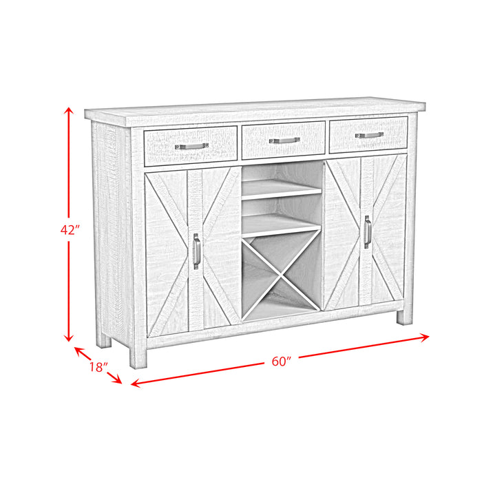 Yellowstone Server in Medium Brown - Vida Furniture (Laredo,TX)