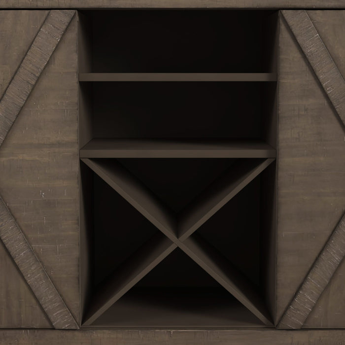 Yellowstone Server in Medium Brown - Vida Furniture (Laredo,TX)