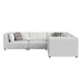 Zandara 5PC Modular Set in Olefin Beige - Vida Furniture (Laredo,TX)