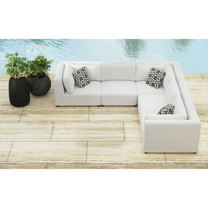 Zandara 5PC Modular Set in Olefin Beige - Vida Furniture (Laredo,TX)