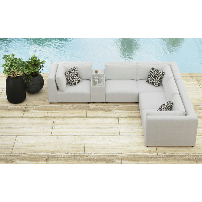 Zandara 6PC Modular Set in Olefin Beige - Vida Furniture (Laredo,TX)