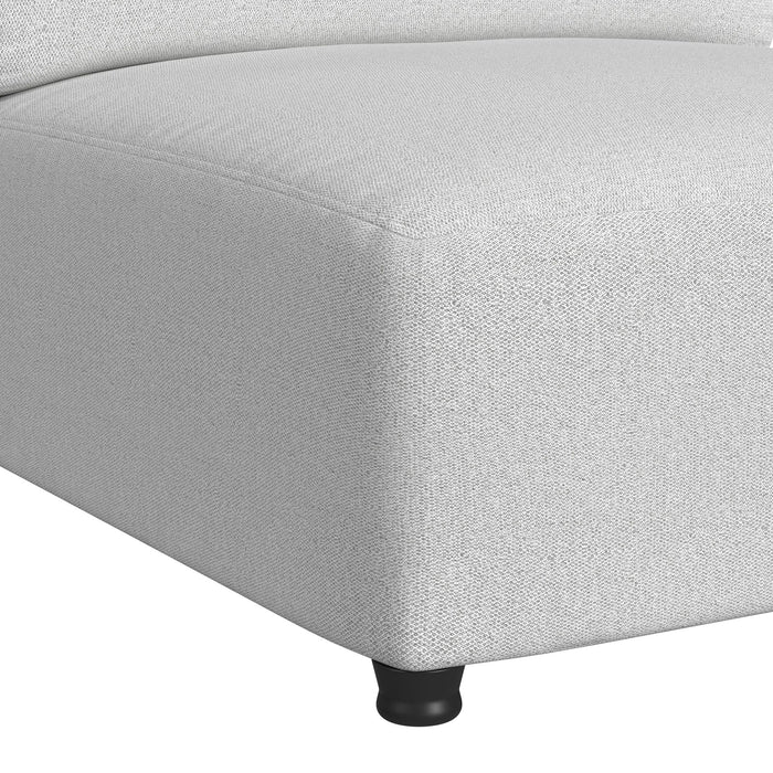 Zandara 7PC Modular Set in Olefin Beige with Pillows - Vida Furniture (Laredo,TX)