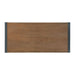 Elements International Industrial Dining Table in Gunmetal and Brown - Vida Furniture (Laredo,TX)