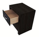 Crown Mark Furniture Jaylen 2 Drawer Nightstand in Black - Vida Furniture (Laredo,TX)