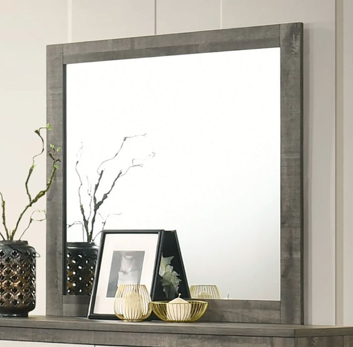 Crown Mark Furniture Rhett Dresser Mirror in Gray - Vida Furniture (Laredo,TX)