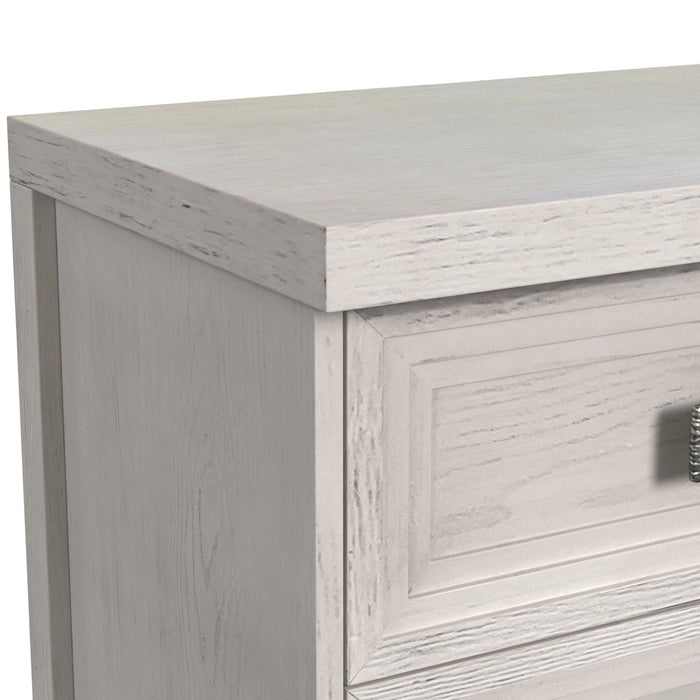 Avalanche Storage Bedroom Set in Antique White