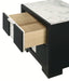 Crown Mark Furniture Rangley 2 Drawer Nightstand in Black - Vida Furniture (Laredo,TX)