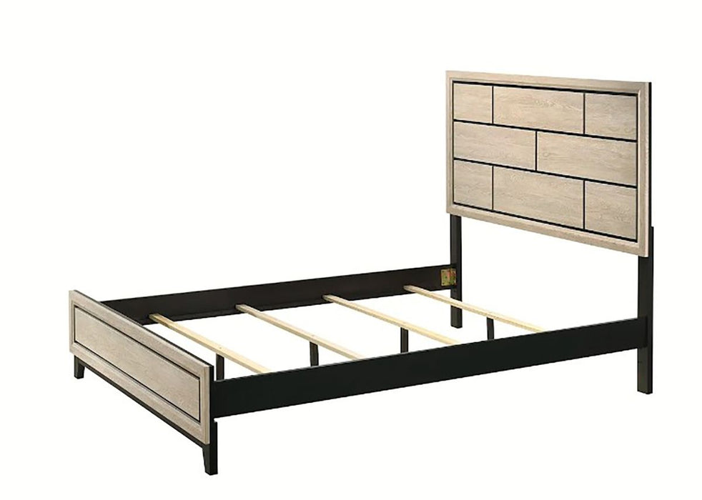Crown Mark Furniture Akerson Queen Panel Bed in Beige B4630-Q - Vida Furniture (Laredo,TX)