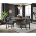Elements International Collins Dining Table in Weathered Gray - Vida Furniture (Laredo,TX)
