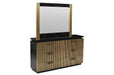Galaxy Home Allure Mirror Black - Vida Furniture (Laredo,TX)