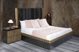 Galaxy Home Allure King Bed in Black - Vida Furniture (Laredo,TX)