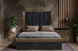 Galaxy Home Allure King Bed in Black - Vida Furniture (Laredo,TX)