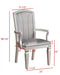 Crown Mark Klina Glam Dining Arm Chair in Light Gray (Set of 2) - Vida Furniture (Laredo,TX)