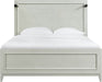 Elements International Artis Queen Storage Bed in White - Vida Furniture (Laredo,TX)