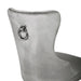 Galaxy Home Erica Stainless Steel Legs Dining Chair (Set of 2) in Light Grey - Vida Furniture (Laredo,TX)