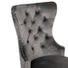 Galaxy Home Erica Stainless Steel Legs Dining Chair (Set of 2) in Dark Gray - Vida Furniture (Laredo,TX)