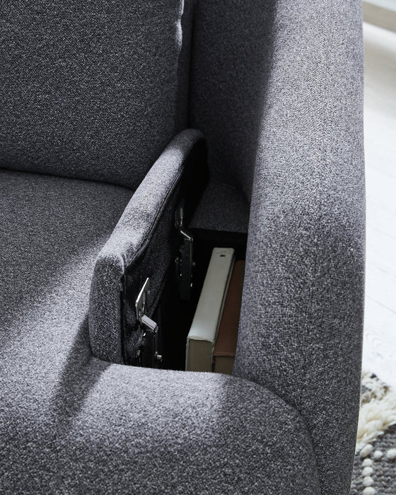 Alainmont Next-Gen Nuvella Swivel Power Recliner - Vida Furniture (Laredo,TX)
