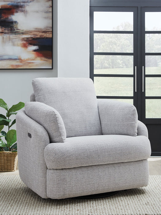 Alainmont Next-Gen Nuvella Swivel Power Recliner - Vida Furniture (Laredo,TX)