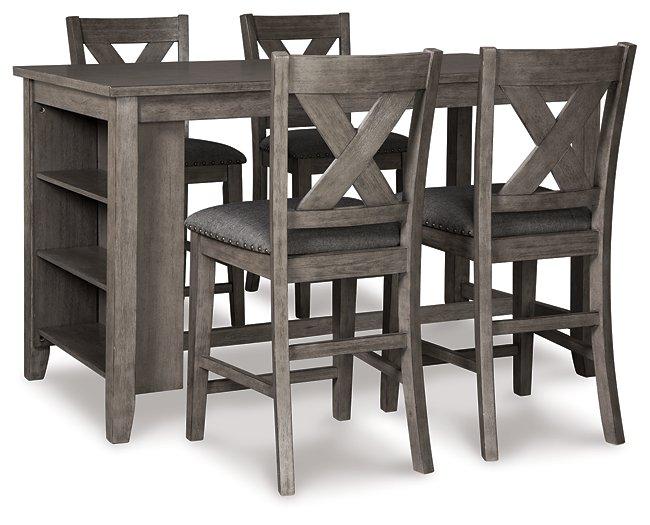 Caitbrook Counter Height Dining Set - Vida Furniture (Laredo,TX)