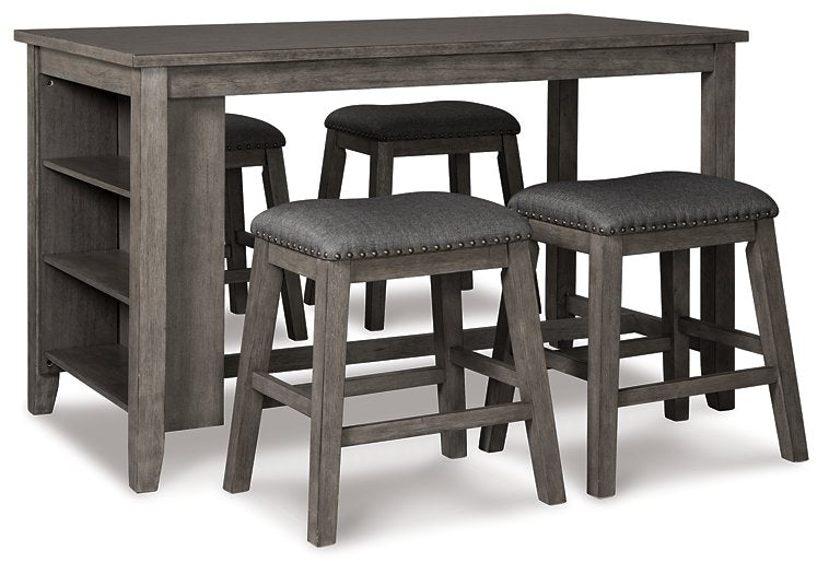 Caitbrook Counter Height Dining Set - Vida Furniture (Laredo,TX)