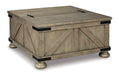 Aldwin Coffee Table With Storage - Vida Furniture (Laredo,TX)