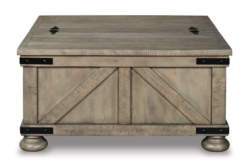 Aldwin Coffee Table With Storage - Vida Furniture (Laredo,TX)