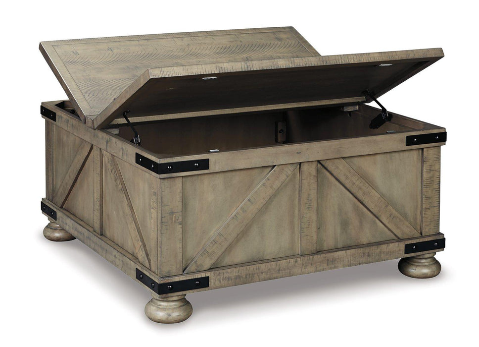 Aldwin Coffee Table With Storage - Vida Furniture (Laredo,TX)
