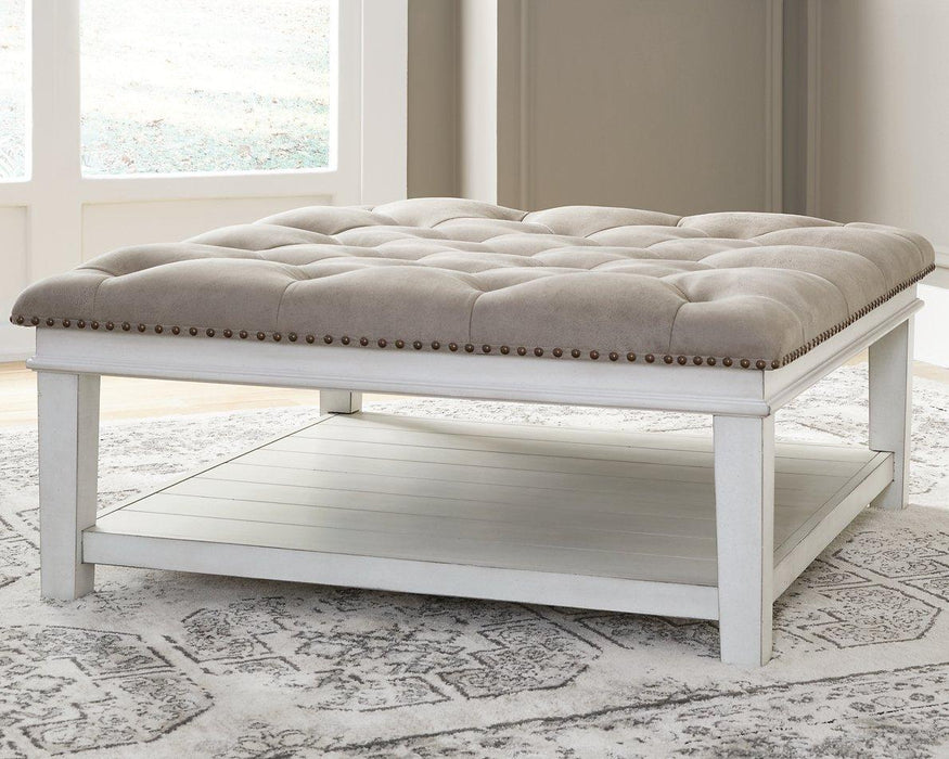 Kanwyn Upholstered Ottoman Coffee Table - Vida Furniture (Laredo,TX)