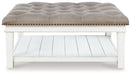 Kanwyn Upholstered Ottoman Coffee Table - Vida Furniture (Laredo,TX)