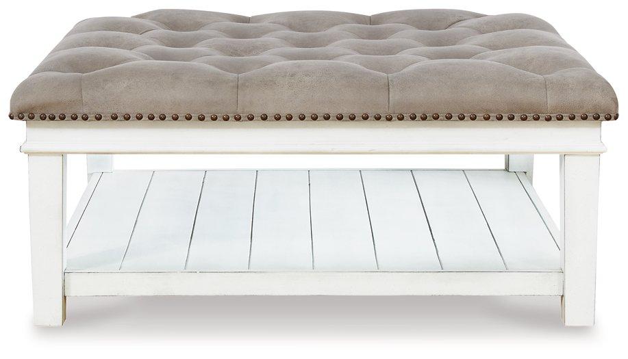 Kanwyn Upholstered Ottoman Coffee Table - Vida Furniture (Laredo,TX)