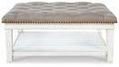 Kanwyn Upholstered Ottoman Coffee Table - Vida Furniture (Laredo,TX)
