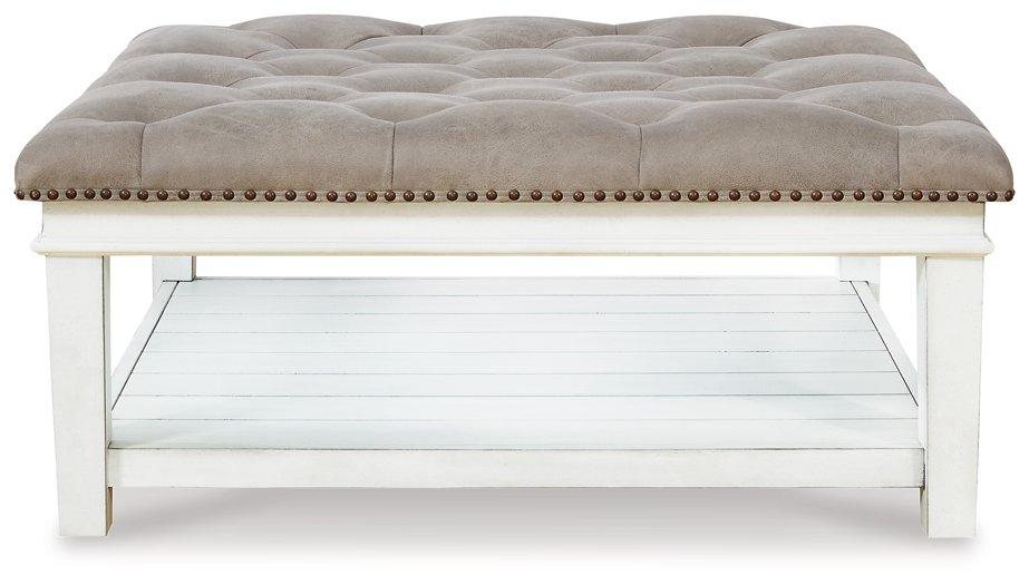 Kanwyn Upholstered Ottoman Coffee Table - Vida Furniture (Laredo,TX)