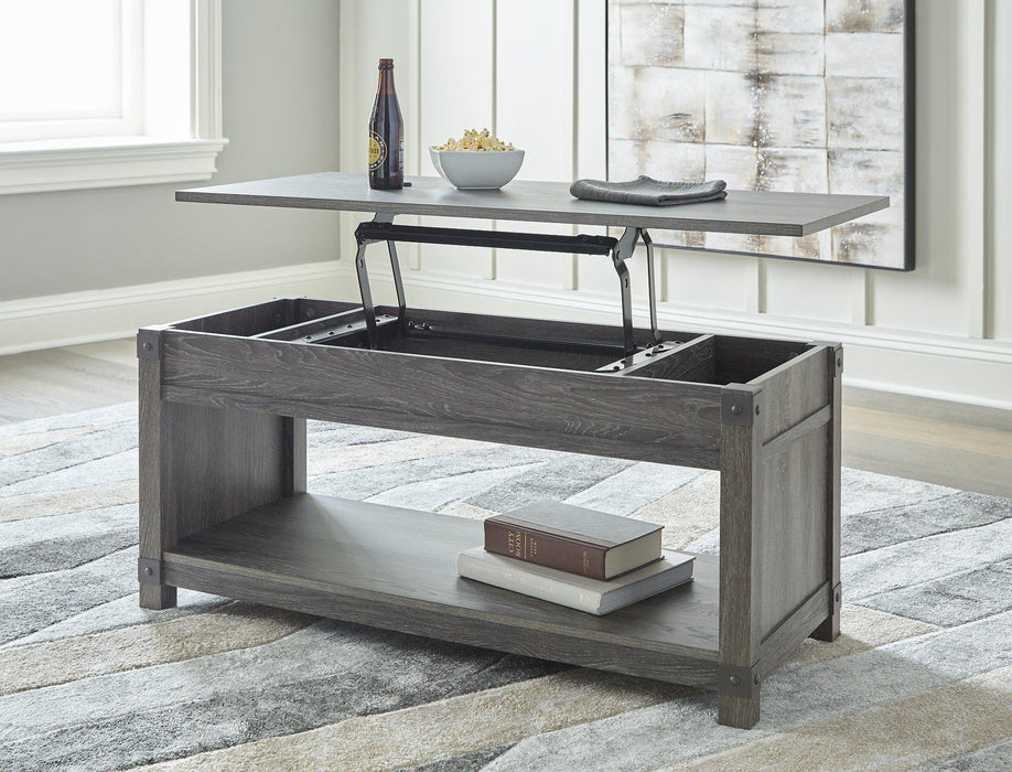 Freedan Lift-Top Coffee Table - Vida Furniture (Laredo,TX)