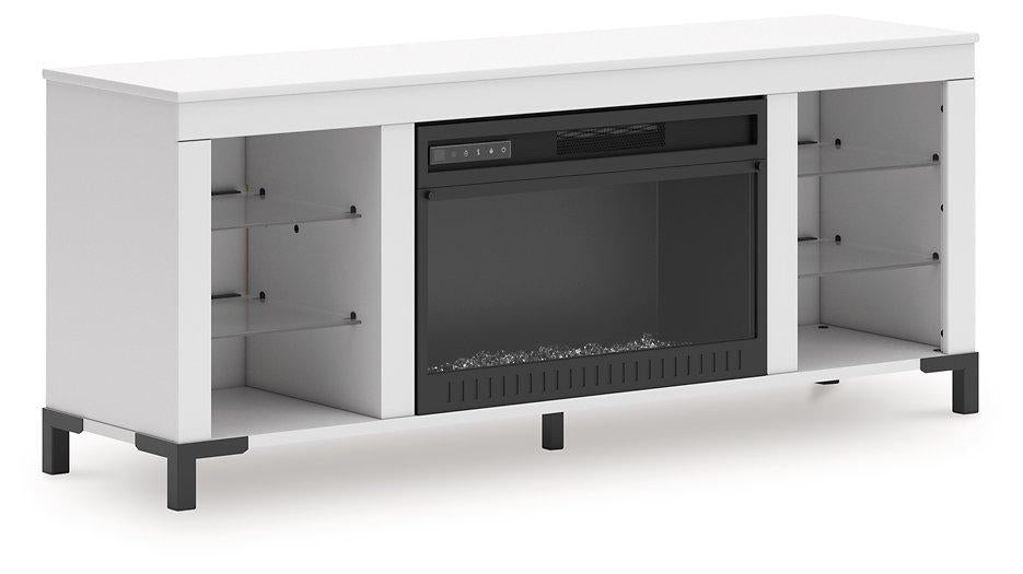 Brollevi 60" TV Stand with Electric Fireplace - Vida Furniture (Laredo,TX)