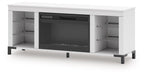 Brollevi 60" TV Stand with Electric Fireplace - Vida Furniture (Laredo,TX)