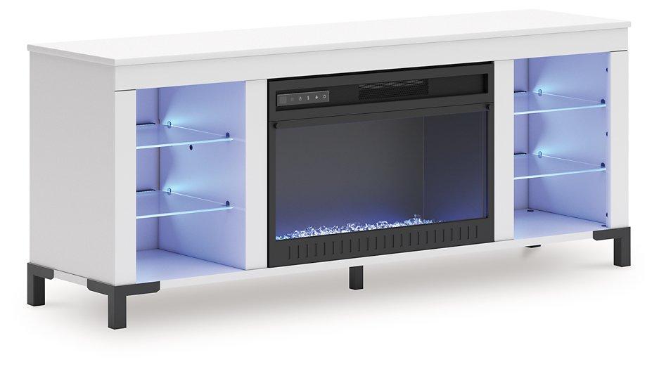 Brollevi 60" TV Stand with Electric Fireplace - Vida Furniture (Laredo,TX)