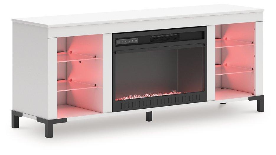Brollevi 60" TV Stand with Electric Fireplace - Vida Furniture (Laredo,TX)