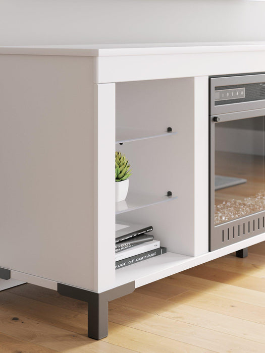 Brollevi 60" TV Stand with Electric Fireplace - Vida Furniture (Laredo,TX)