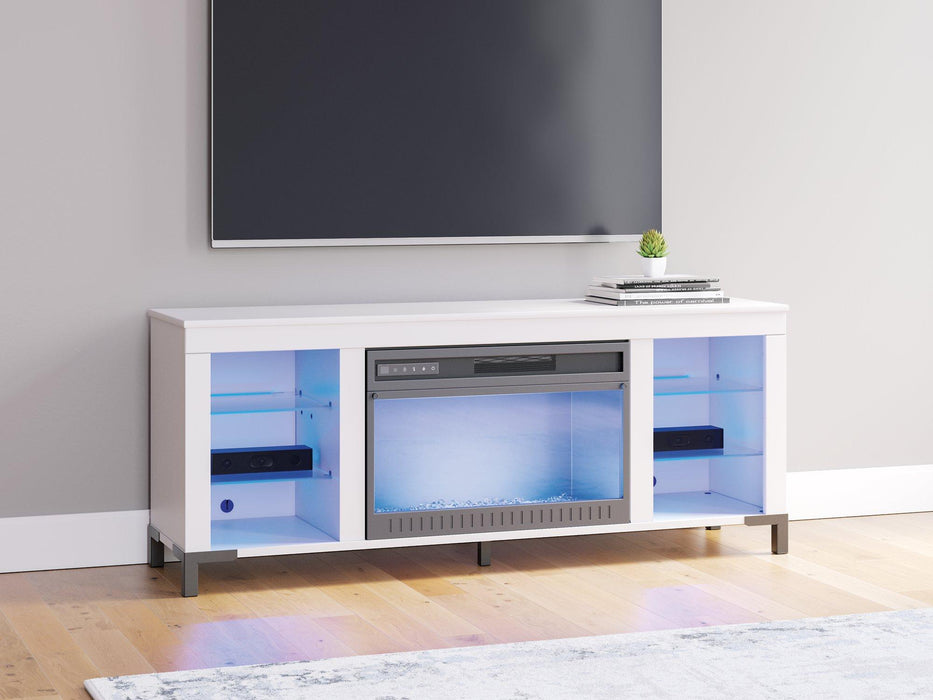 Brollevi 60" TV Stand with Electric Fireplace - Vida Furniture (Laredo,TX)