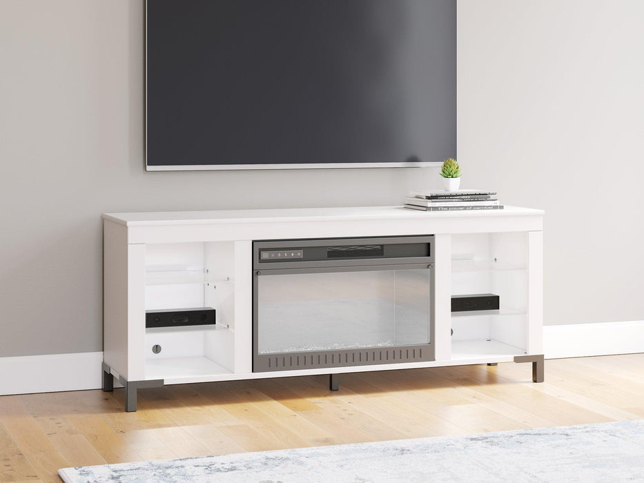 Brollevi 60" TV Stand with Electric Fireplace - Vida Furniture (Laredo,TX)