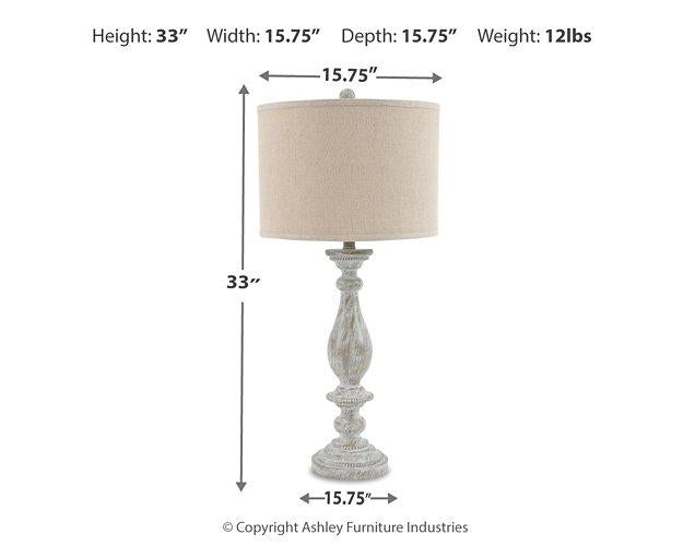 Bernadate Lamp Set - Vida Furniture (Laredo,TX)