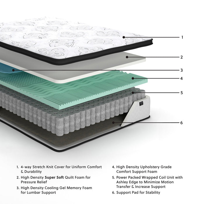 Chime 12 Inch Hybrid Mattress in a Box - Vida Furniture (Laredo,TX)