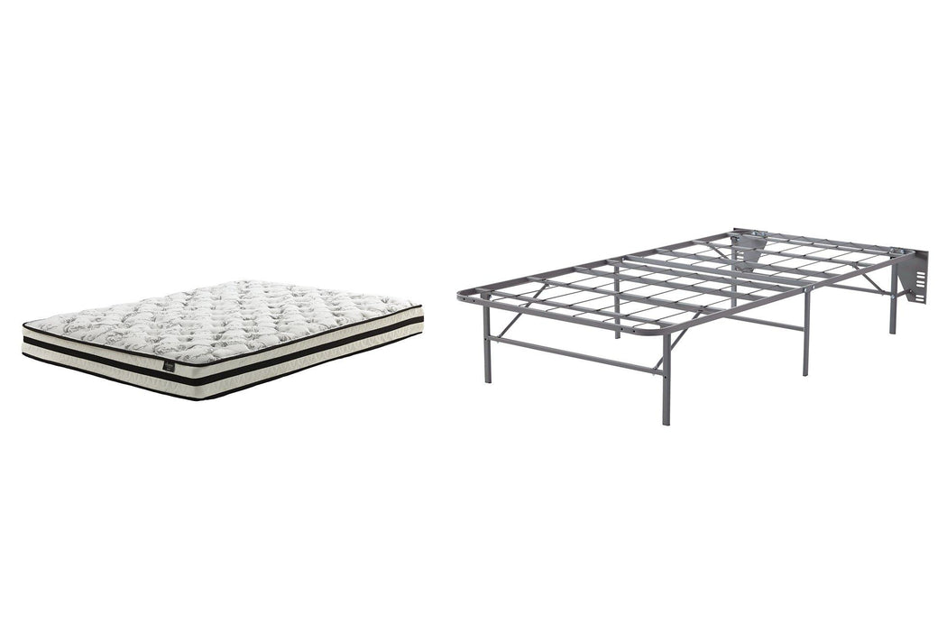 8 Inch Chime Innerspring Mattress Set - Vida Furniture (Laredo,TX)