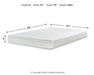 Chime 8 Inch Memory Foam Mattress in a Box - Vida Furniture (Laredo,TX)