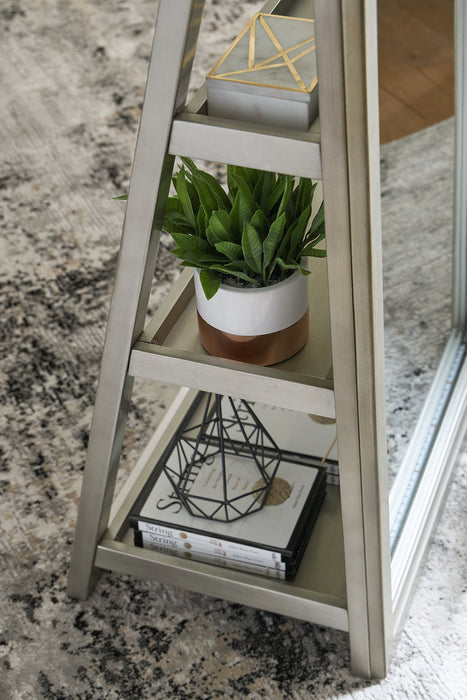 Evesen Floor Standing Mirror/Storage - Vida Furniture (Laredo,TX)