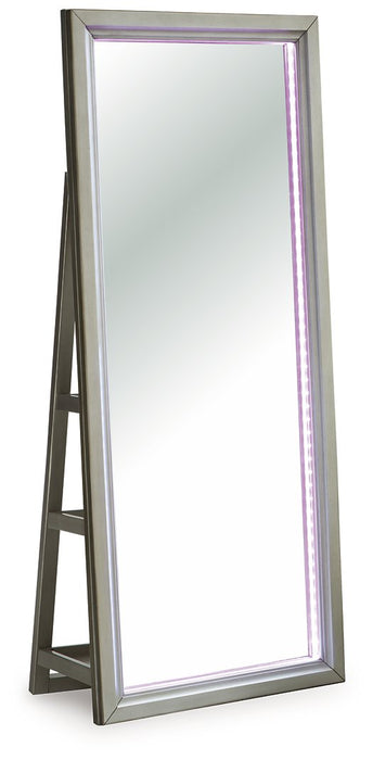 Evesen Floor Standing Mirror/Storage - Vida Furniture (Laredo,TX)