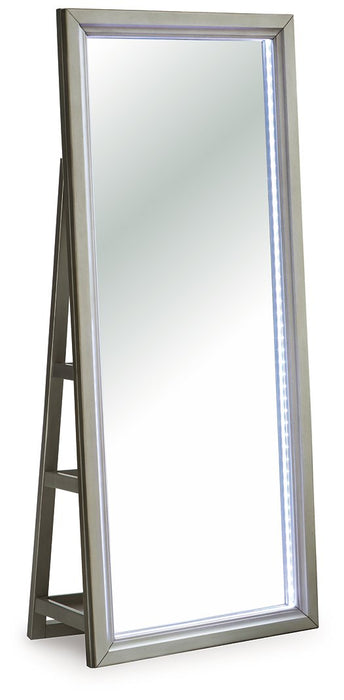 Evesen Floor Standing Mirror/Storage - Vida Furniture (Laredo,TX)