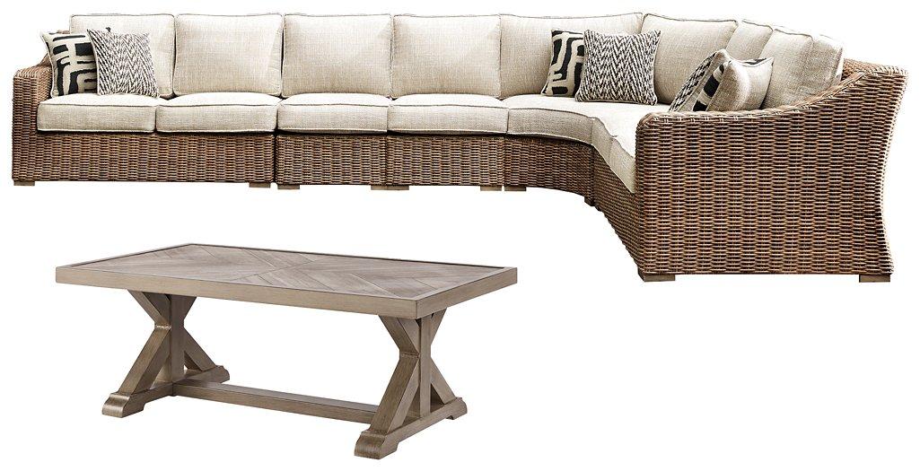 Beachcroft Outdoor Seating Set - Vida Furniture (Laredo,TX)