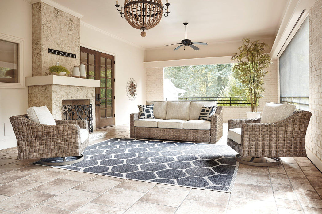Beachcroft Outdoor Seating Set - Vida Furniture (Laredo,TX)