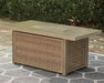 Beachcroft Beachcroft Fire Pit Table with Four Nuvella Swivel Lounge Chairs - Vida Furniture (Laredo,TX)